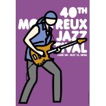 Julian Opie, Montreux Jazz 2006 (Violet) Sérigraphie sur papier Non [...]