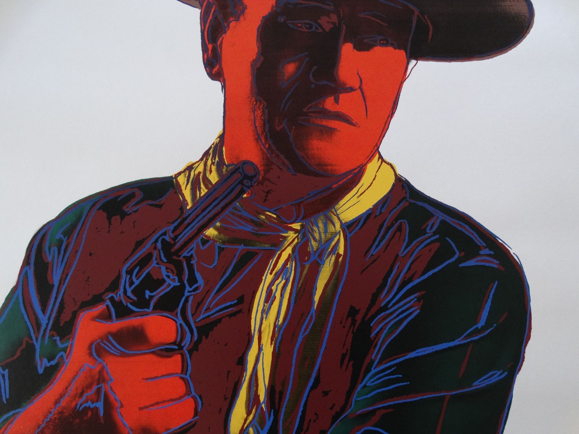 Andy Warhol - "John Wayne",1986 - Sérigraphie en couleurs du Lenox Museum Board, [...] - Bild 4 aus 8