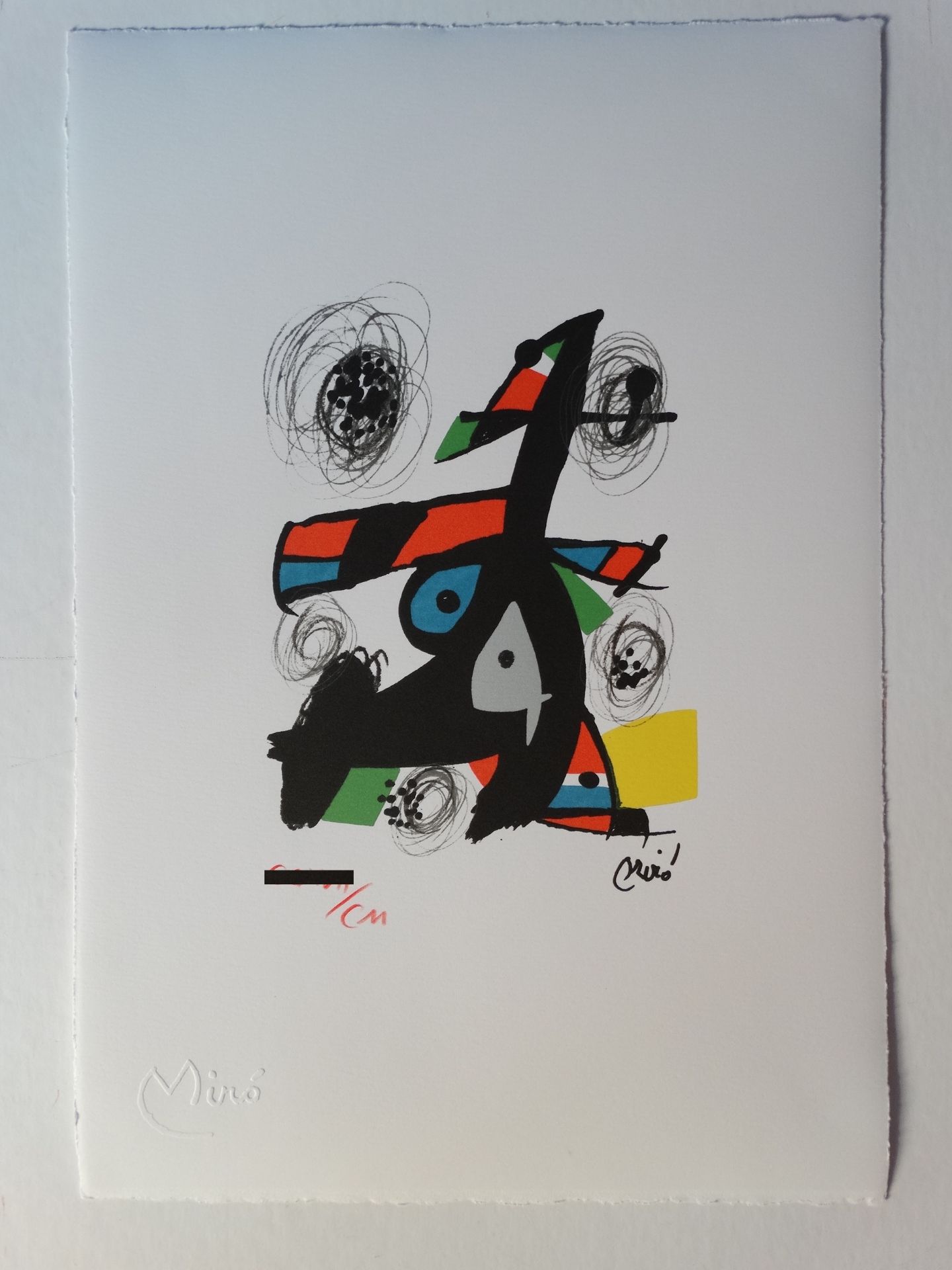 Joan Miro - La mélodie acide Chromolithographie - 1983 Signée dans la [...] - Bild 2 aus 3