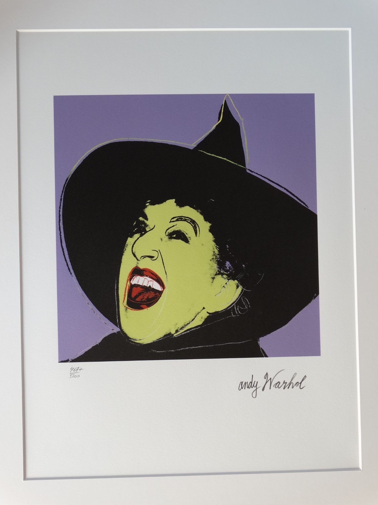 Andy Warhol Lithograph, 50 x40 cm. Special edition, stamped on the back, very good [...] - Bild 2 aus 3