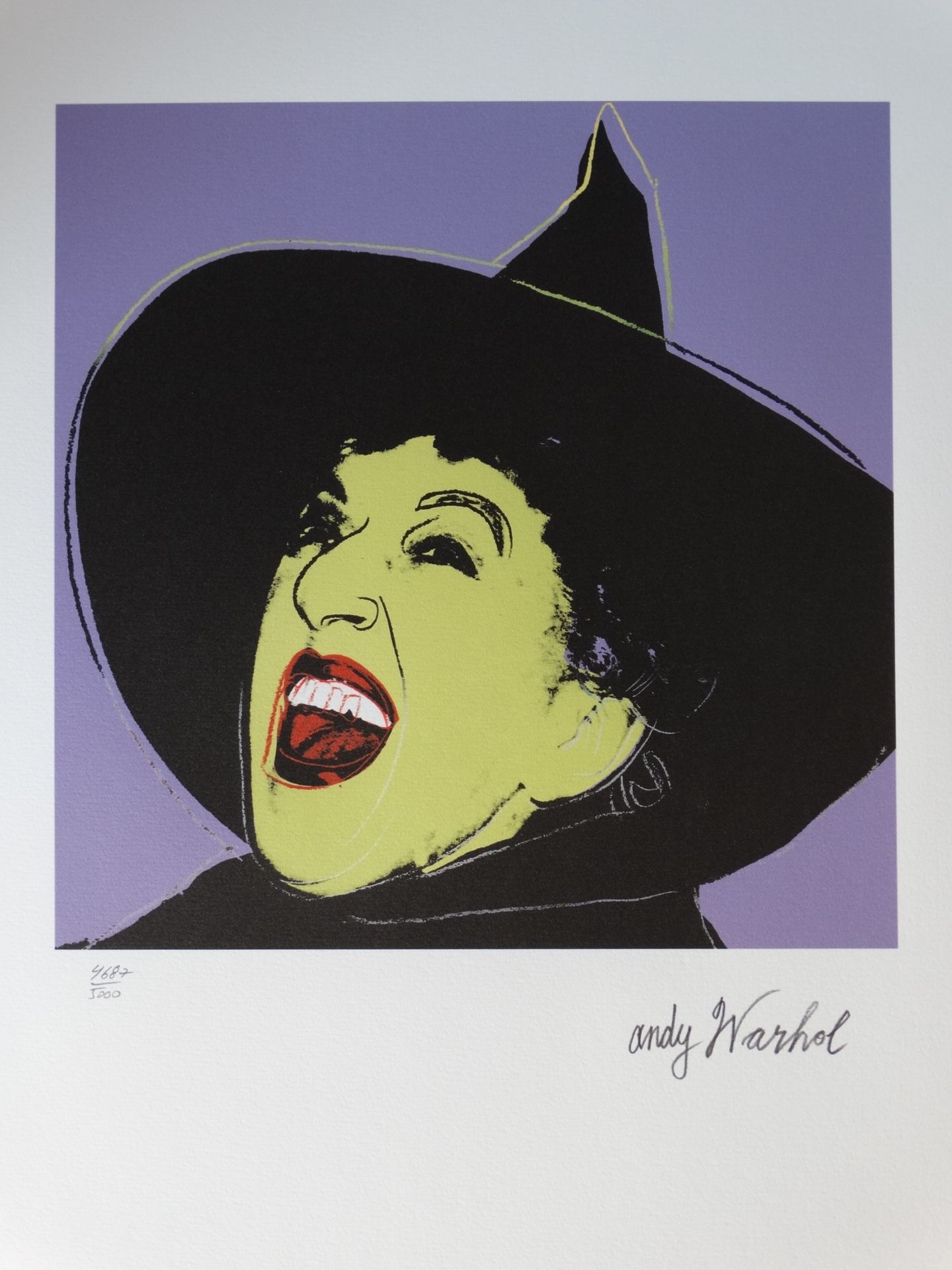 Andy Warhol Lithograph, 50 x40 cm. Special edition, stamped on the back, very good [...]