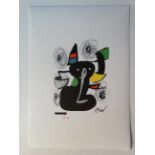 Joan Miro - La mélodie acide Chromolithographie - 1983 Signée dans la [...]