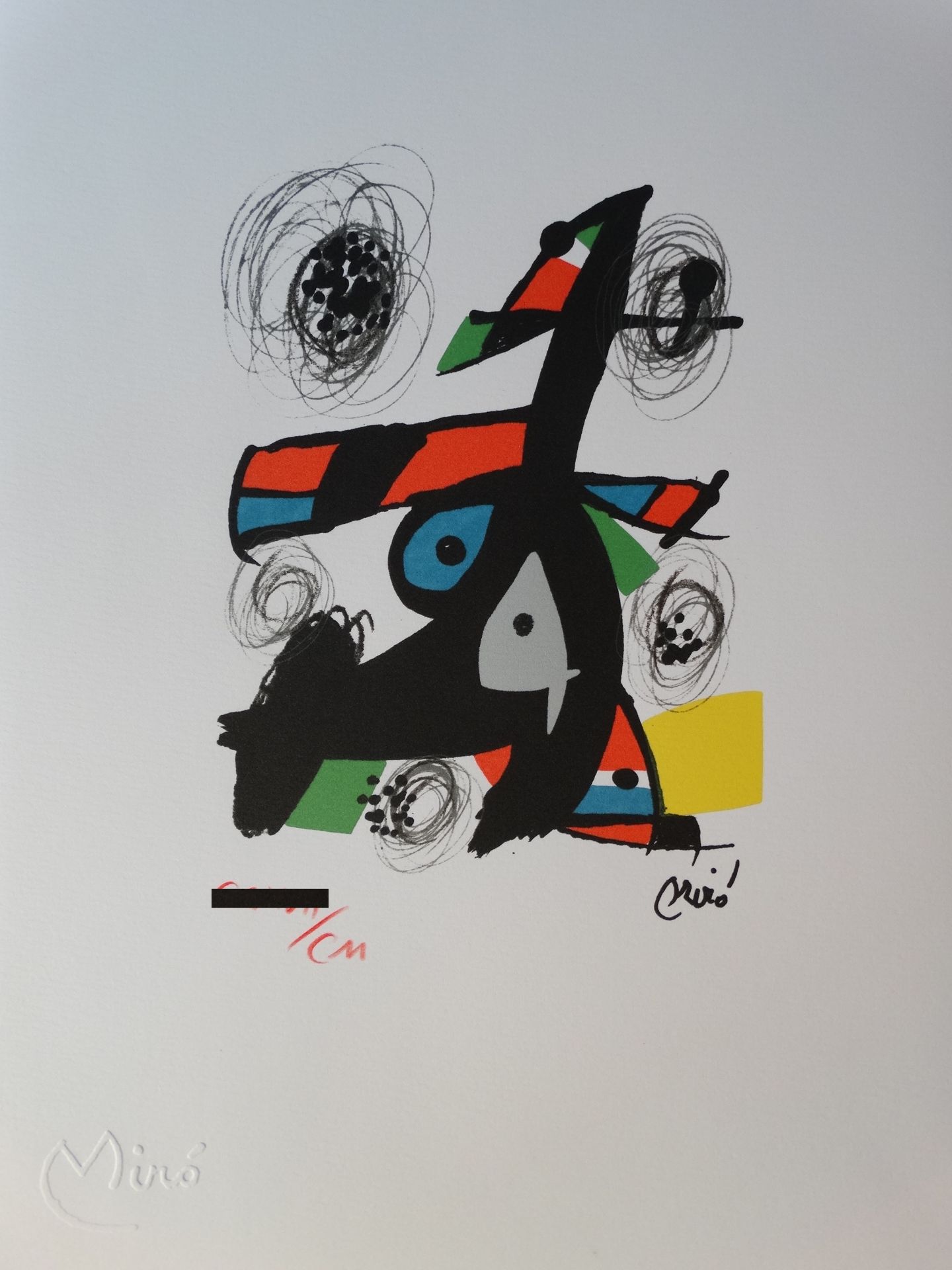 Joan Miro - La mélodie acide Chromolithographie - 1983 Signée dans la [...]