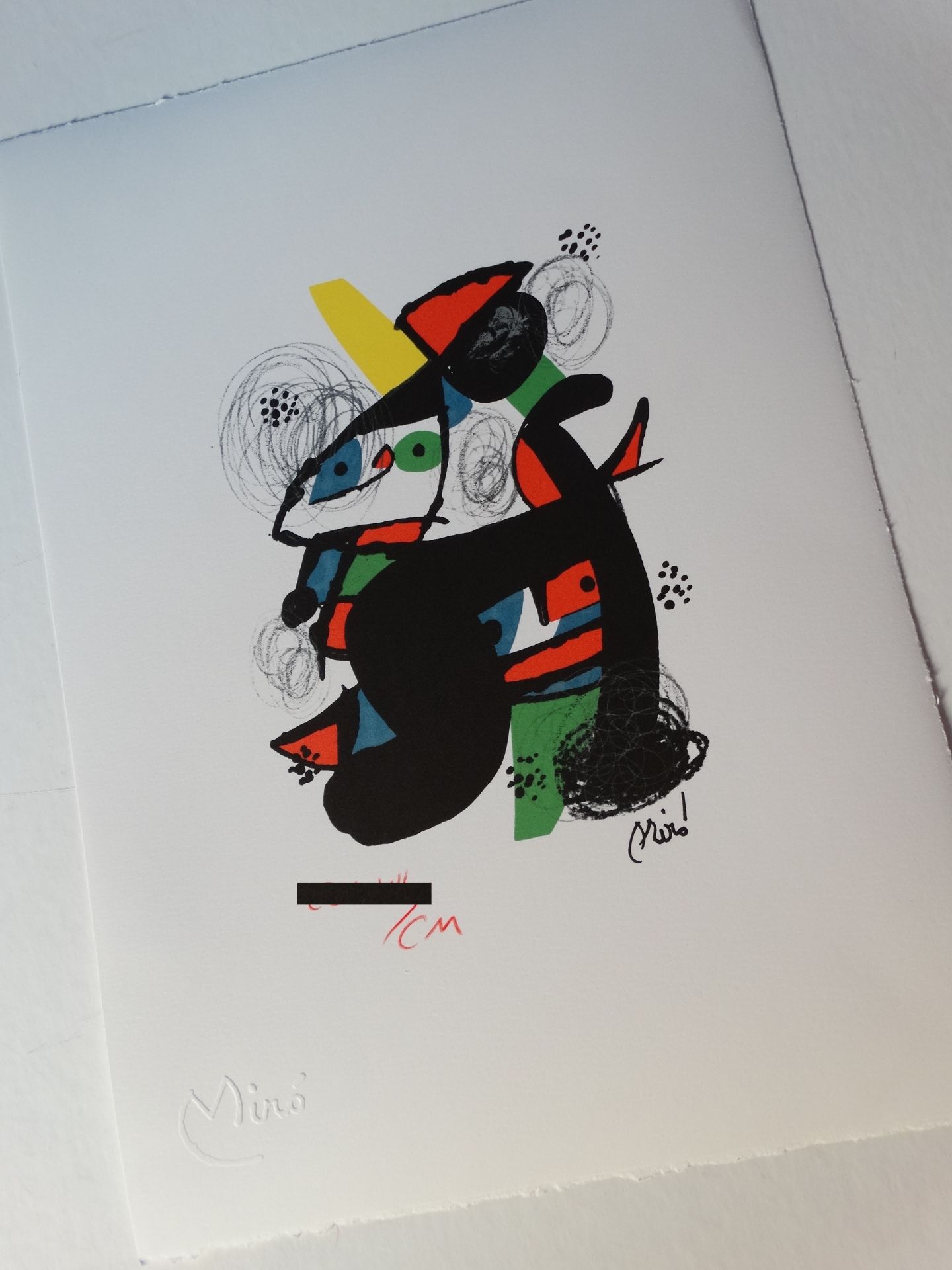 Joan Miro - La mélodie acide Chromolithographie - 1983 Signée dans la [...] - Bild 2 aus 3