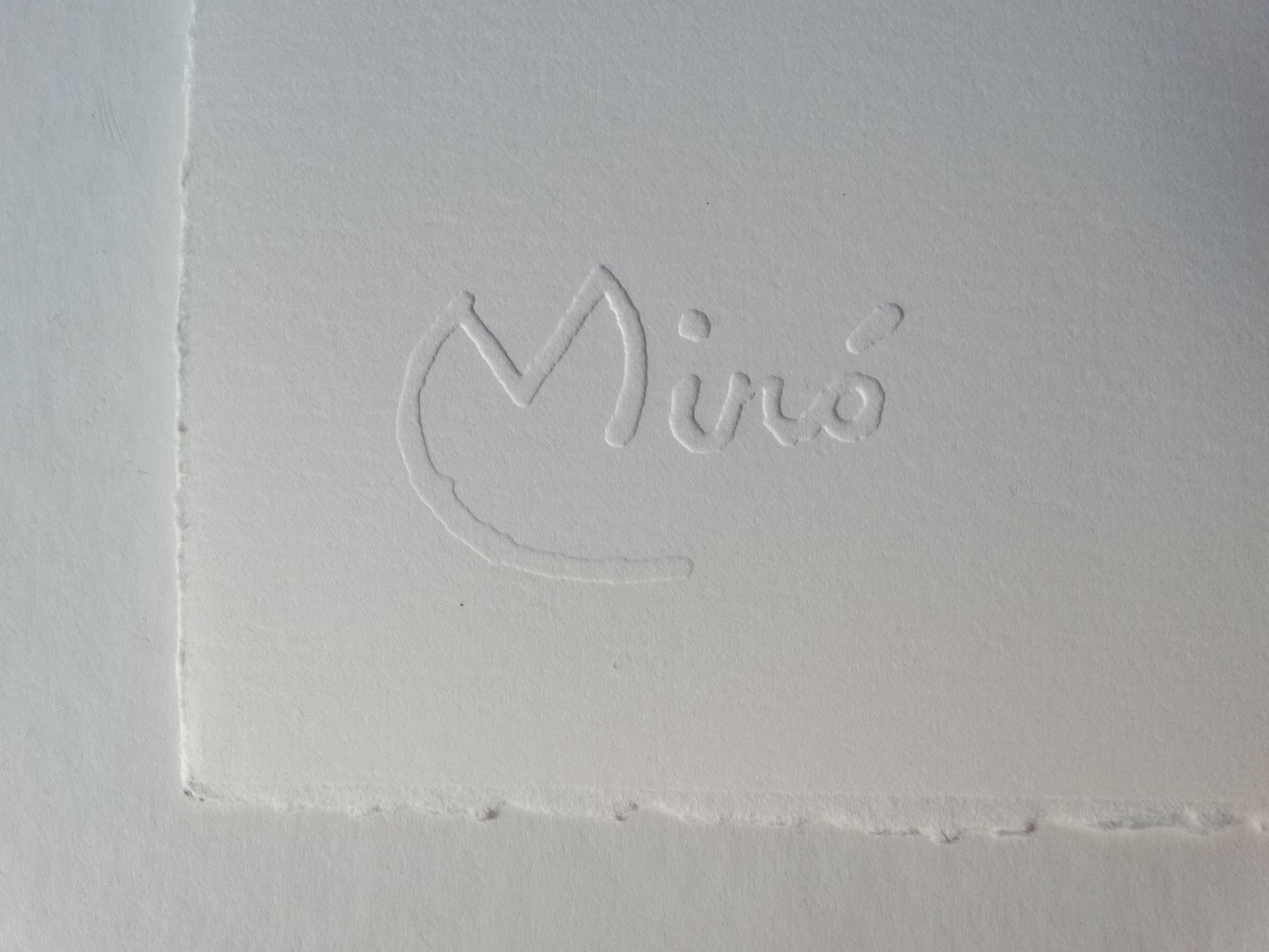 Joan Miro - La mélodie acide Chromolithographie - 1983 Signée dans la [...] - Bild 2 aus 5