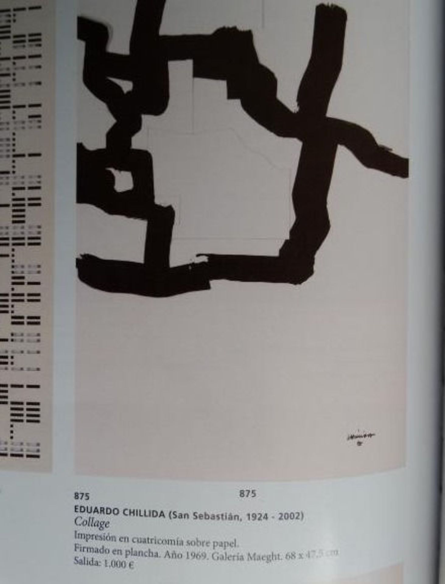 Eduardo Chillida Dimensions: 68 × 47,5 cm Signé dans l'impression Condition: [...] - Bild 9 aus 9