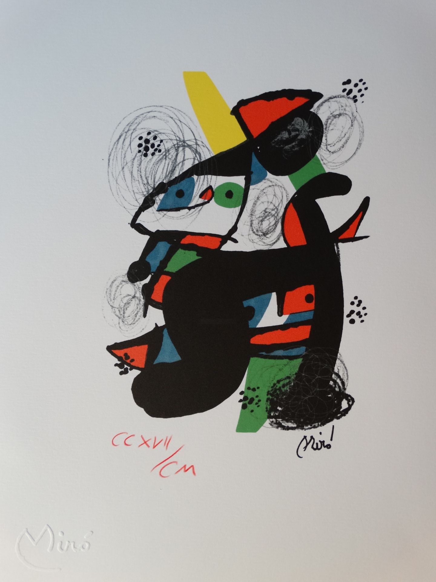 Joan Miro - La mélodie acide Chromolithographie - 1983 Signée dans la [...] - Bild 3 aus 3