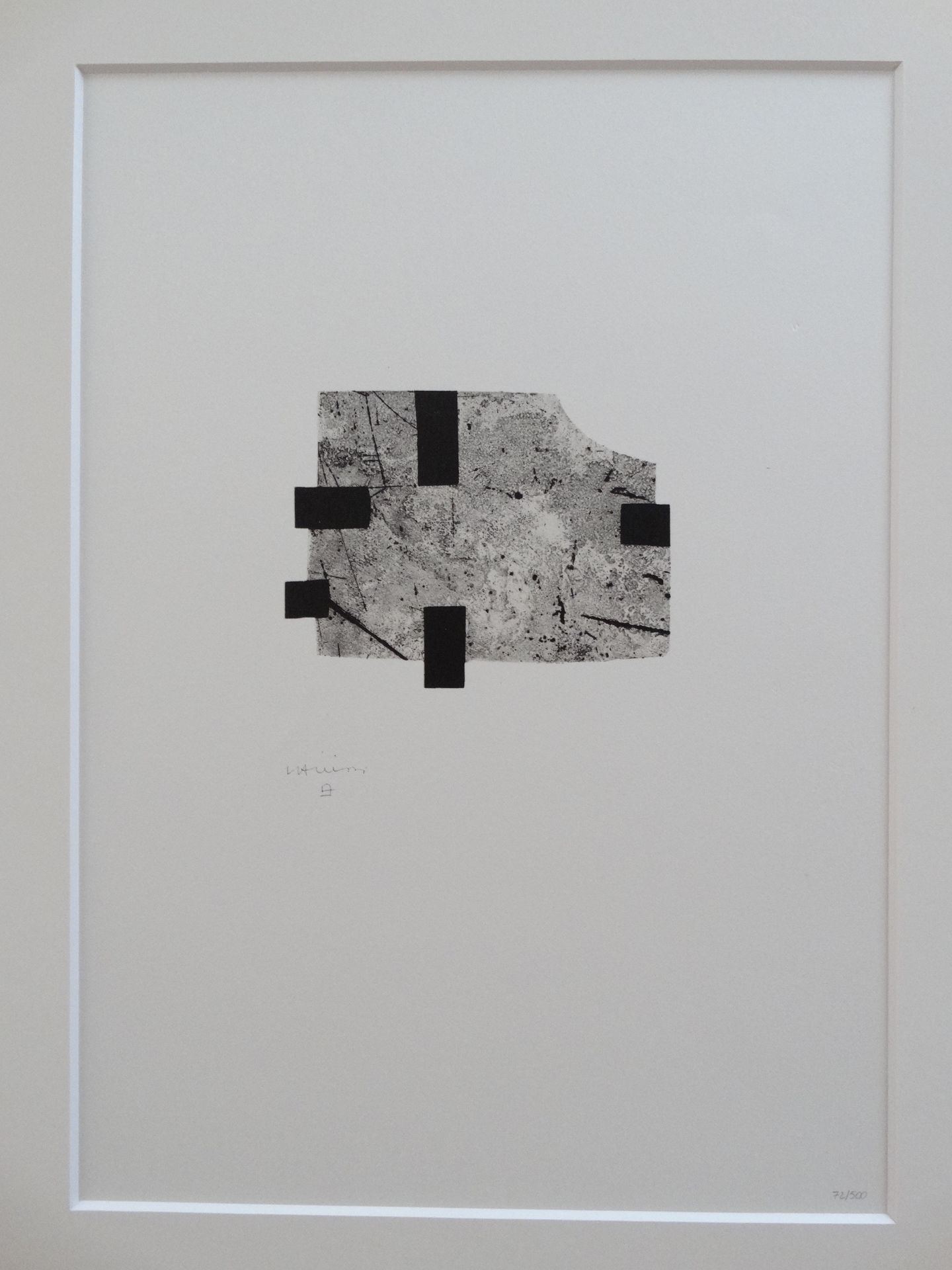 Eduardo Chillida (d'après) - Composition Dimensions: 40x30 cm avec [...]