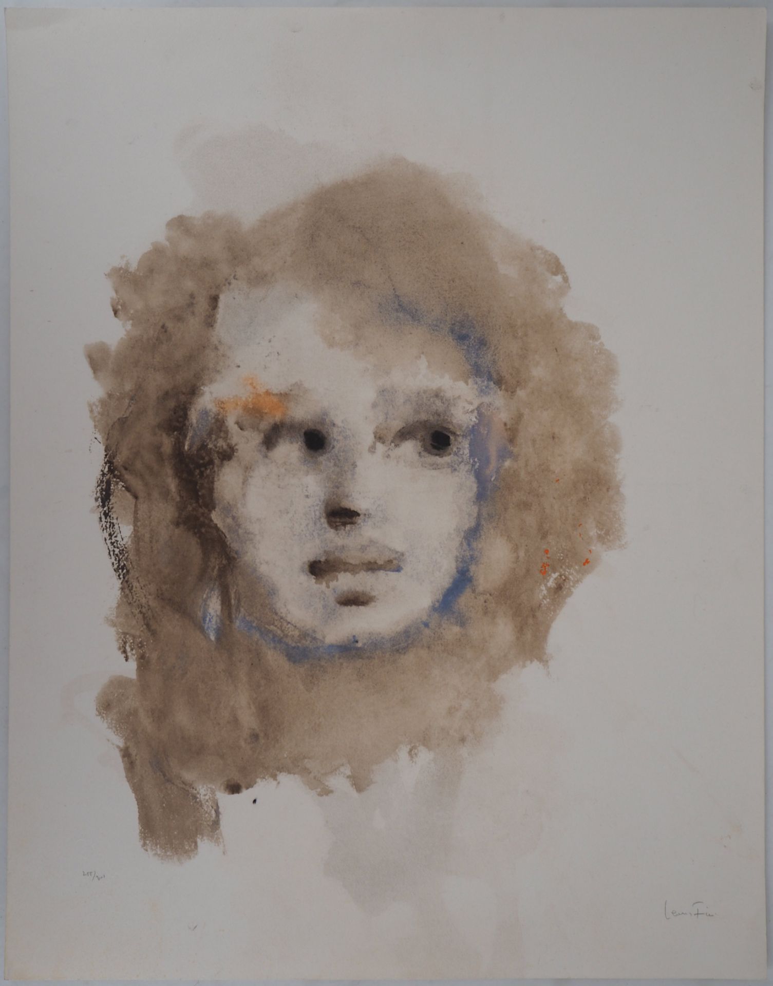 Leonor FINI (1907-1996) Portrait Original lithograph on Vellum Signed in pencil [...] - Bild 2 aus 7