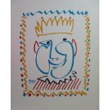 Pablo PICASSO (d'après) Carnaval : le roi Lithographie offset (impression ton par [...]