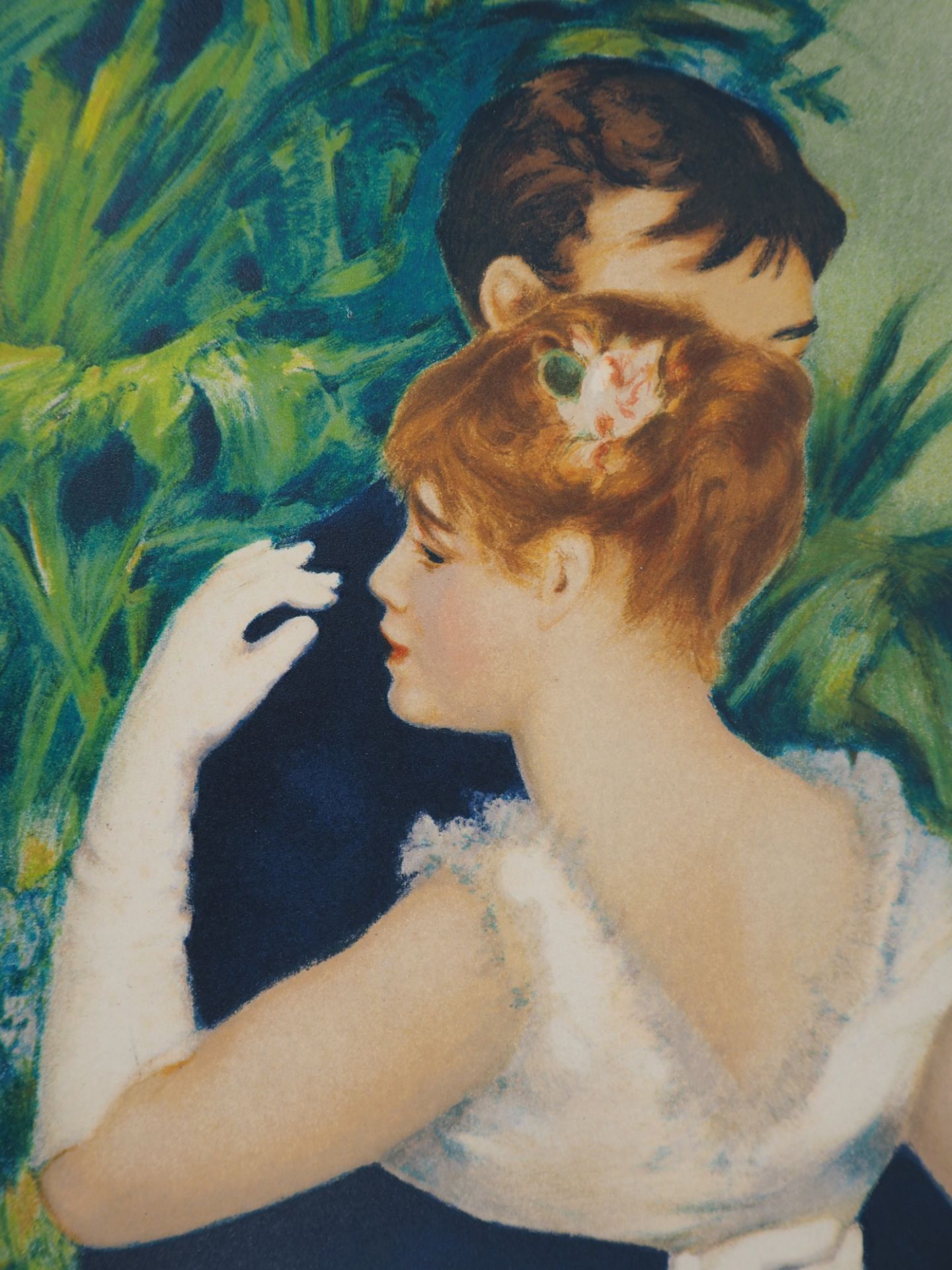 Pierre-Auguste RENOIR (d'après) Danse dans la ville Lithographie en couleur Signée [...] - Bild 8 aus 10