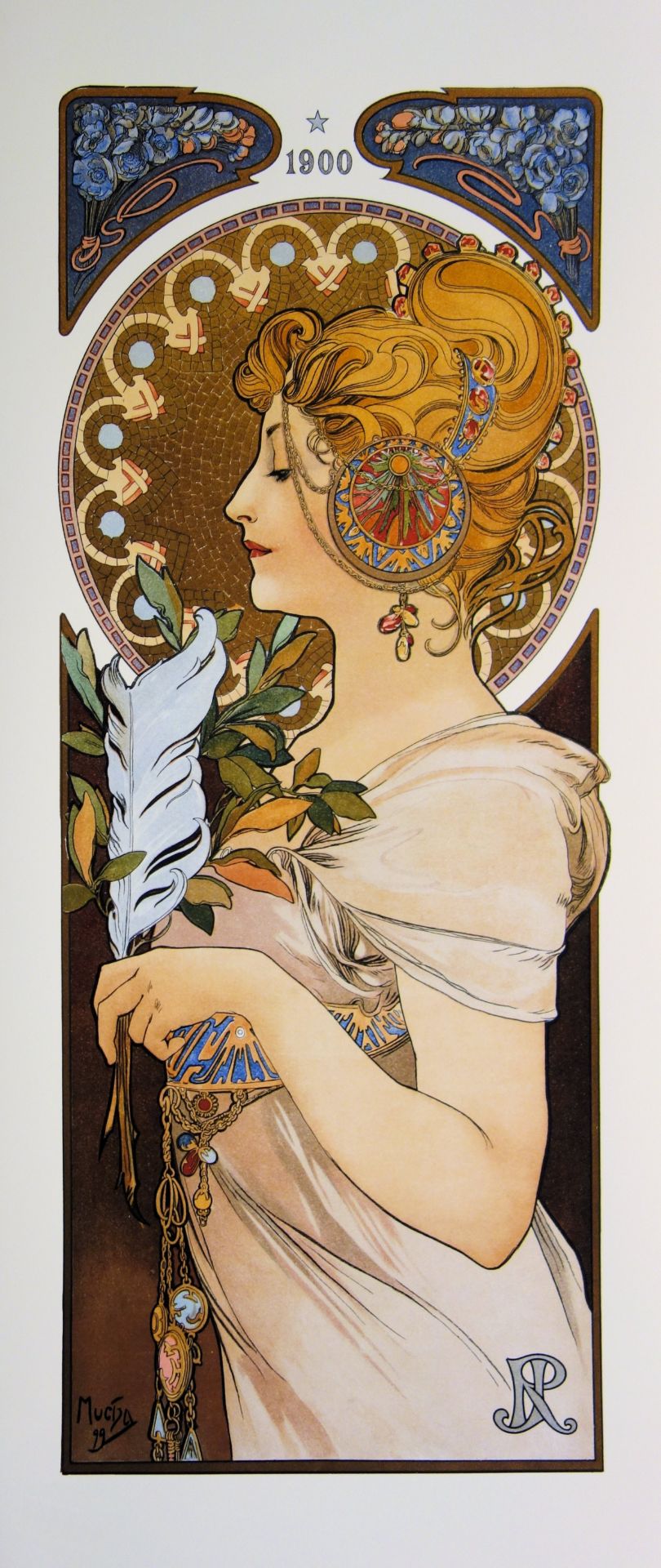 Alphonse MUCHA (d'après) La Plume Giclée originale sur vélin Signée dans la [...]