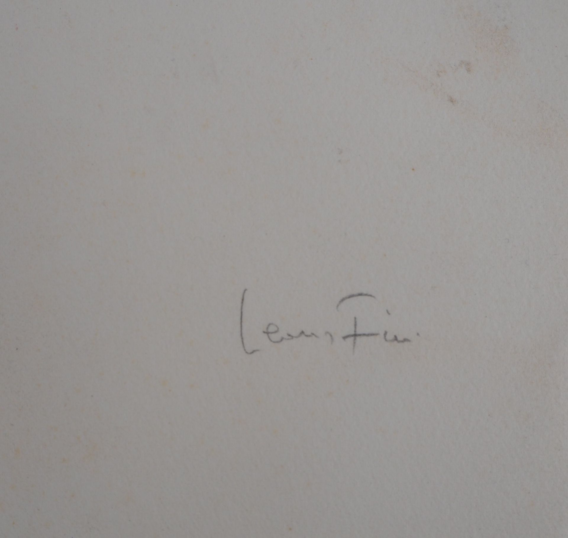 Leonor FINI (1907-1996) Portrait Original lithograph on Vellum Signed in pencil [...] - Bild 3 aus 7