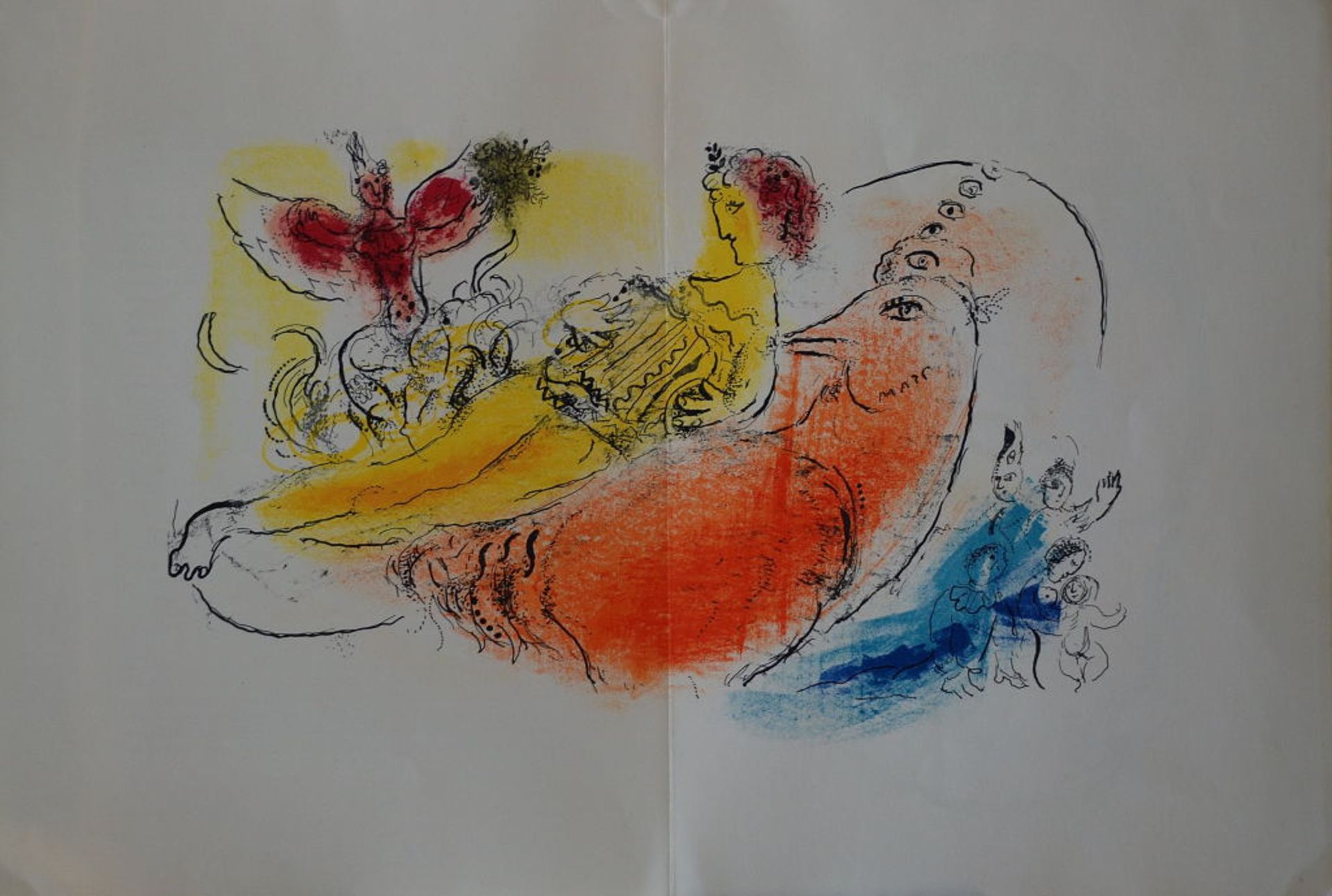 Marc Chagall - Derrière le Miroir Chagall (2) Original lithograph From "Derriere le [...]