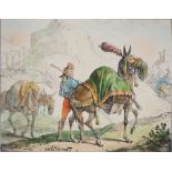 Charles-Antoine VERNET Les deux mulets Lithographie originale sur vélin Signée [...]