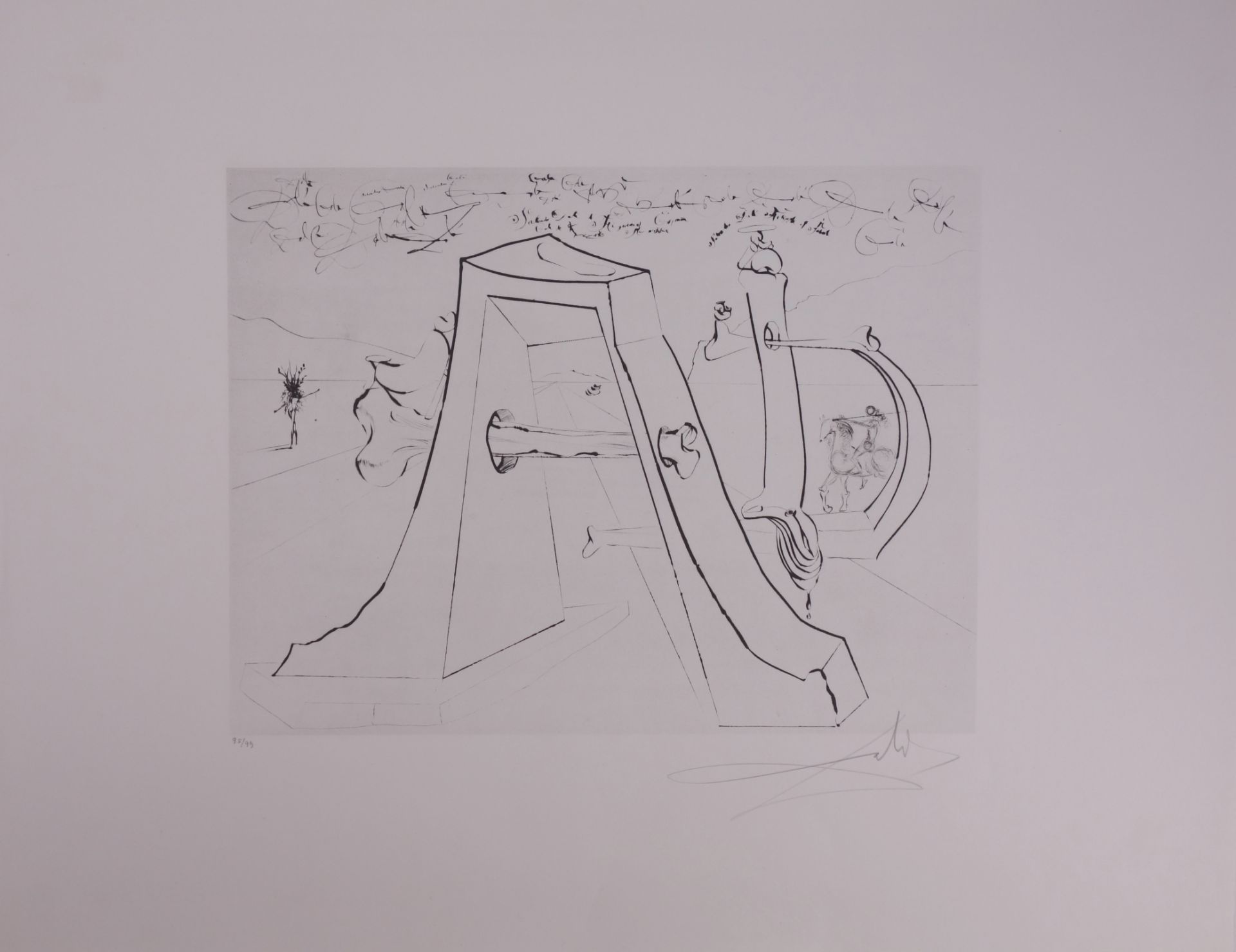 Salvador Dali (1904-1989) Tribute to Dürer, 1966 Helioengraving on wove paper BFK [...]