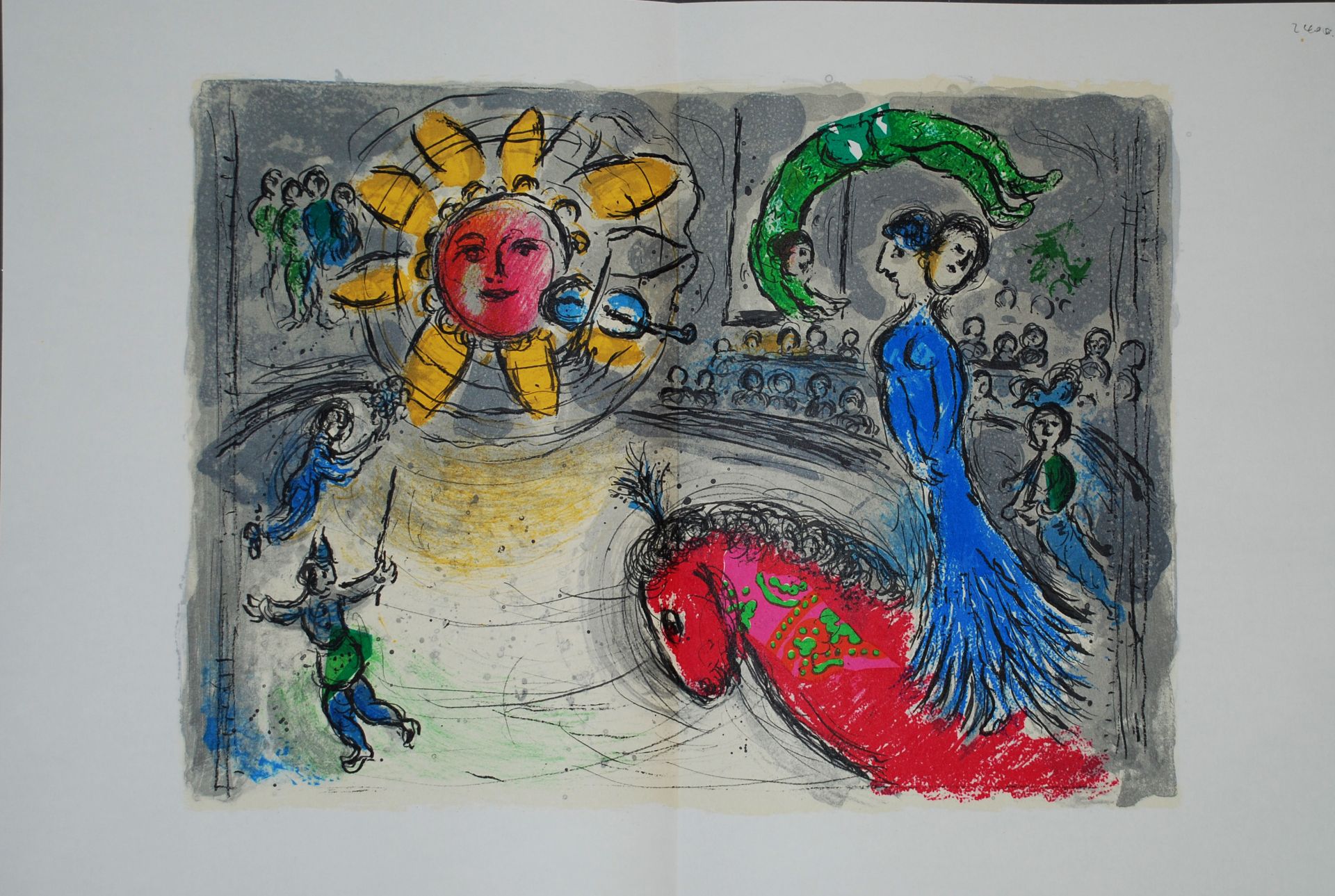 Marc Chagall - Derrière le Miroir Marc Chagall Original lithograph From "Derriere [...]