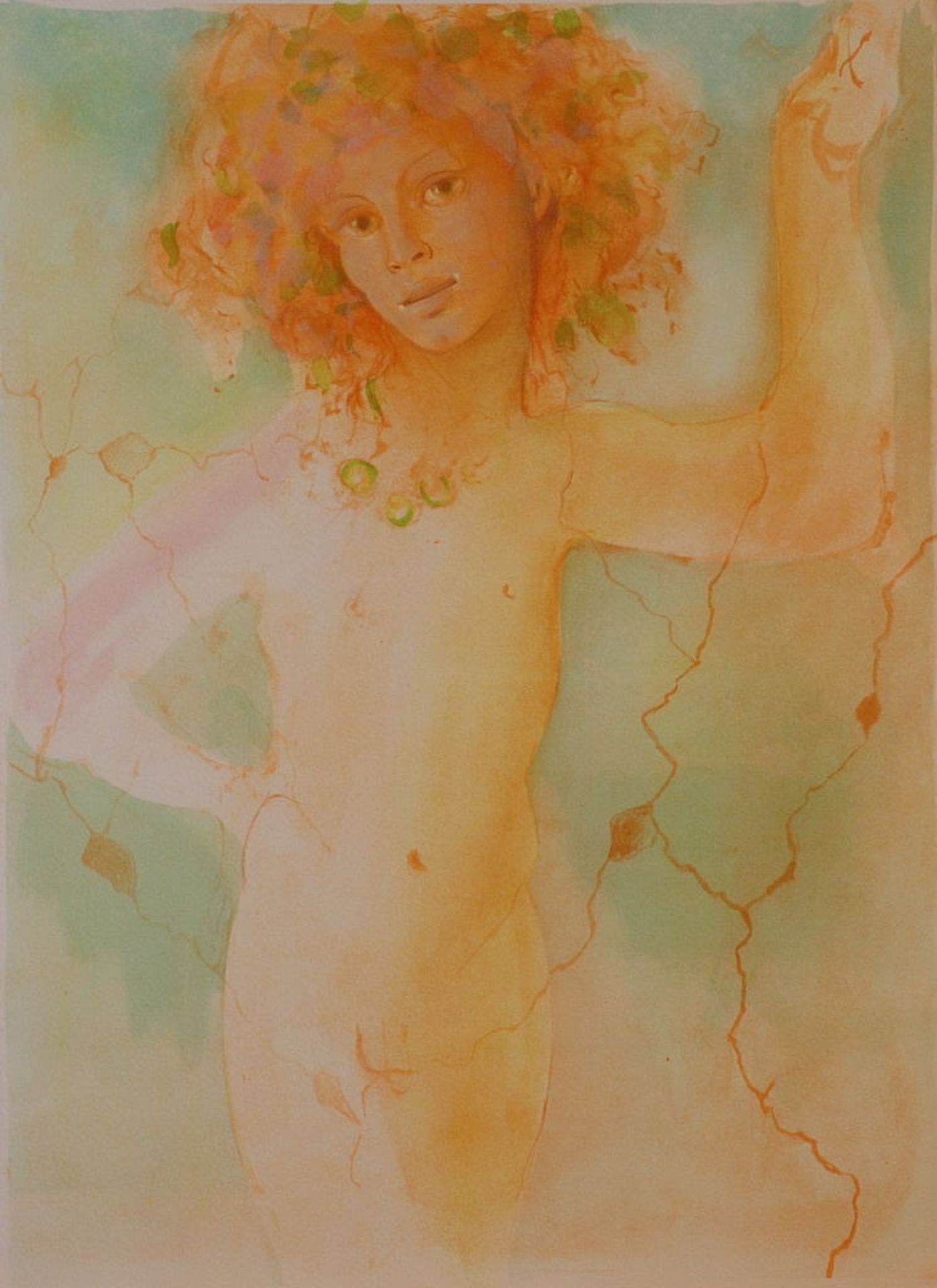 Leonor Fini - Satiricon Lithograph on vélin d'Arches paper Extracted from portfolio [...]