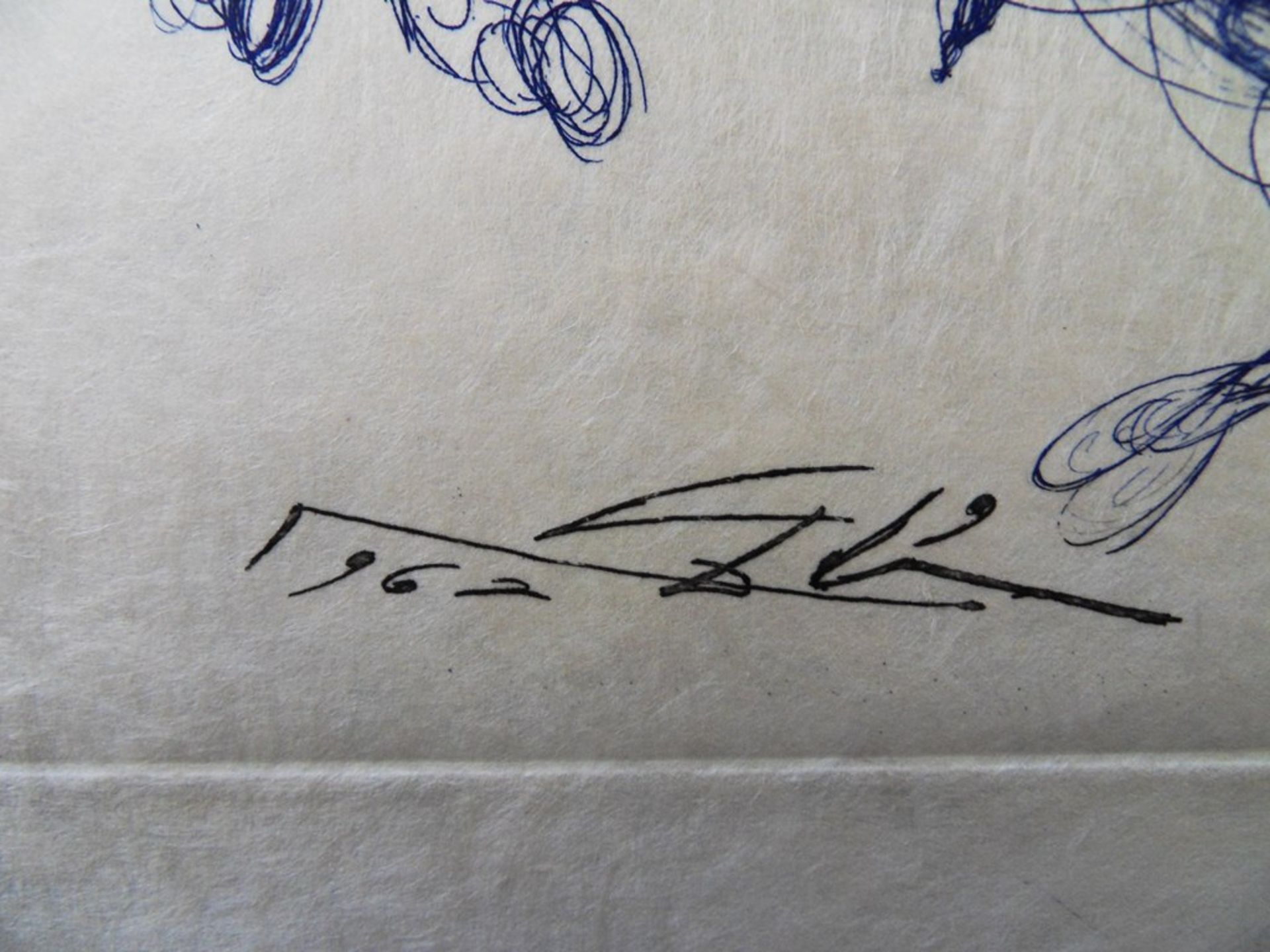Salvador Dali The blue riders Etching Signed in the plate On Japan paper 28 x 38 [...] - Bild 7 aus 7
