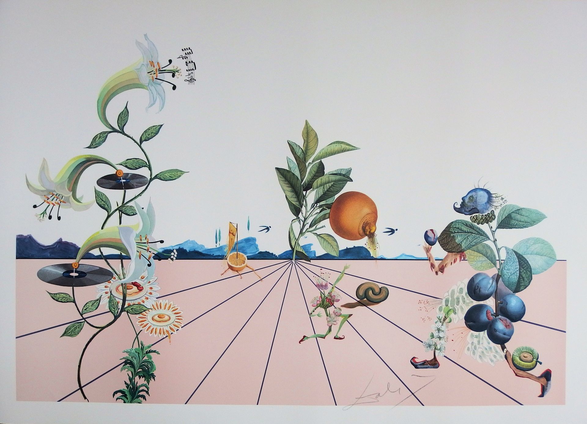 Salvador DALI Flordali, 1981 Lithograph and embossing on Arches vellum paper Signed [...]