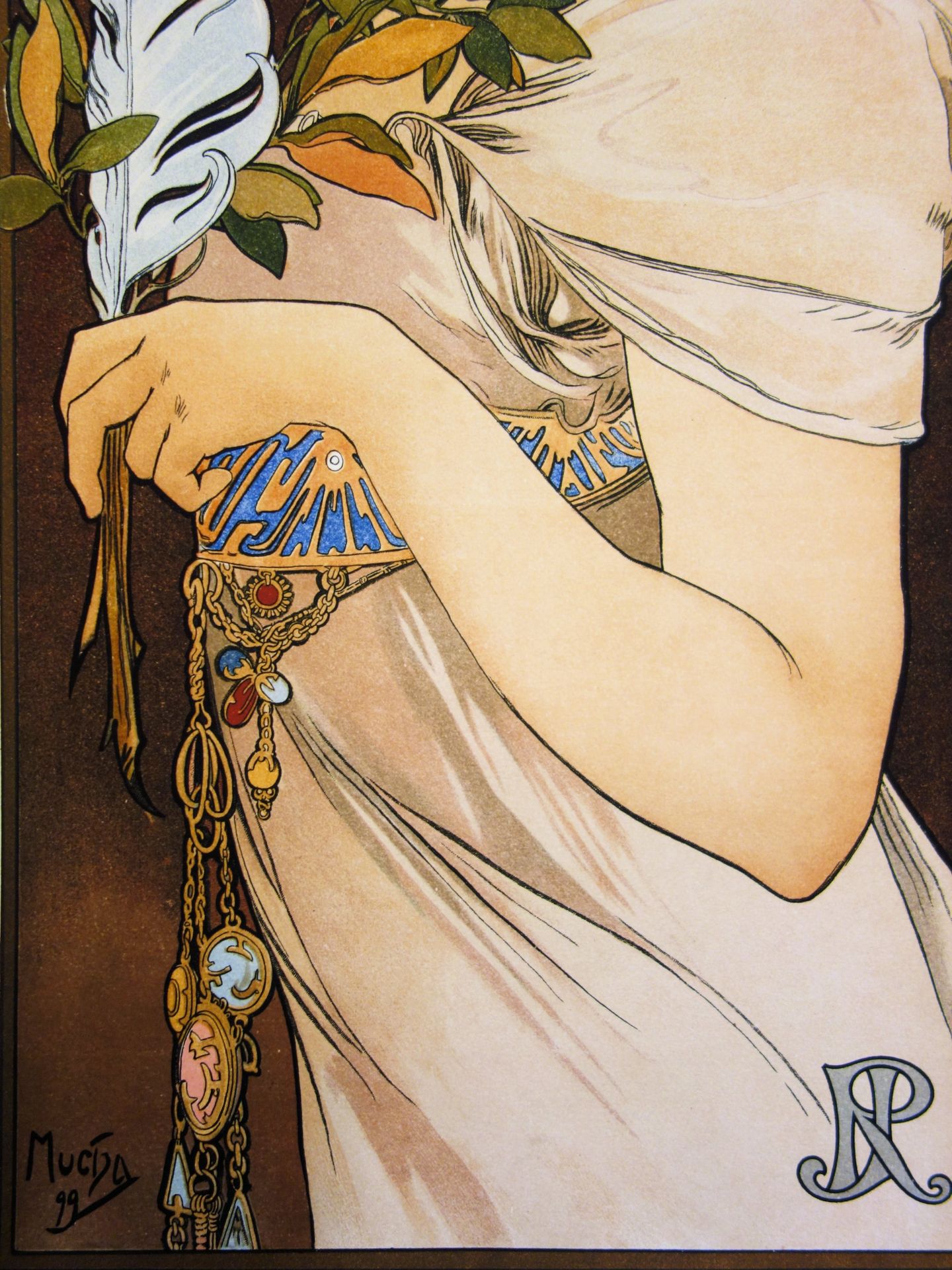 Alphonse MUCHA (d'après) La Plume Giclée originale sur vélin Signée dans la [...] - Bild 7 aus 7