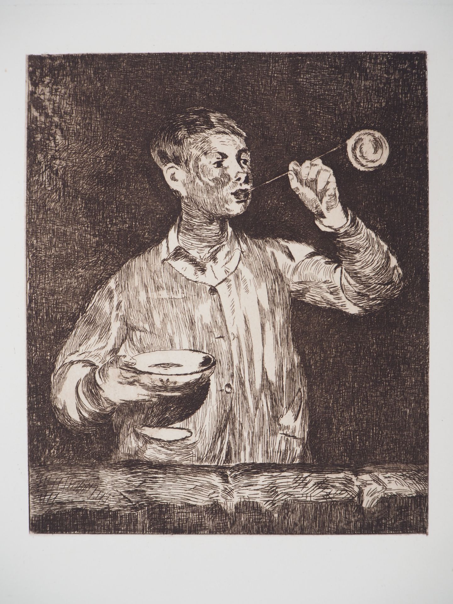 Edouard Manet The child with soap bubbles, 1869 Original engraving (etching) on [...]