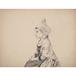 Ecole du début du XXe siècle Portrait féminin de profil Gravure originale Sur [...]