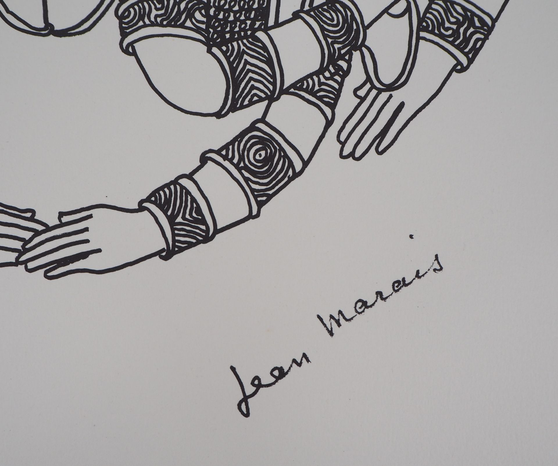 Jean MARAIS Figures persanes Lithographie originale Signée dans la planche Signée [...] - Bild 3 aus 7