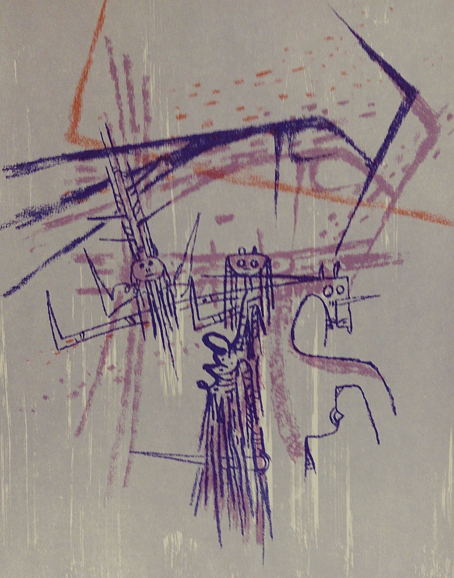 Wilfredo Lam - Les affinités ambigües Original lithograph in colours on wove [...]