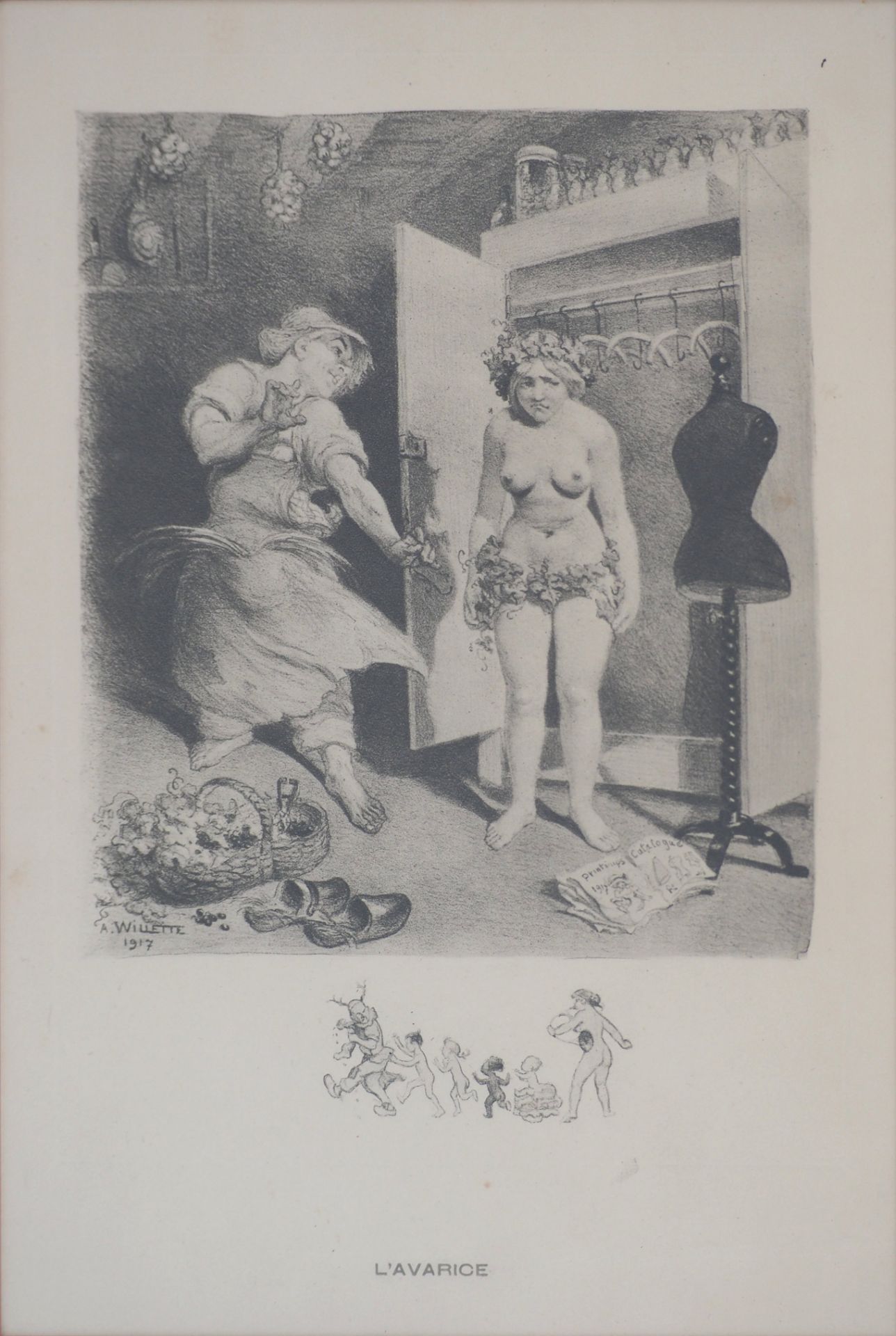 Adolphe Léon WILLETTE Les pêchers capitaux Ensemble de sept gravures [...] - Bild 23 aus 33