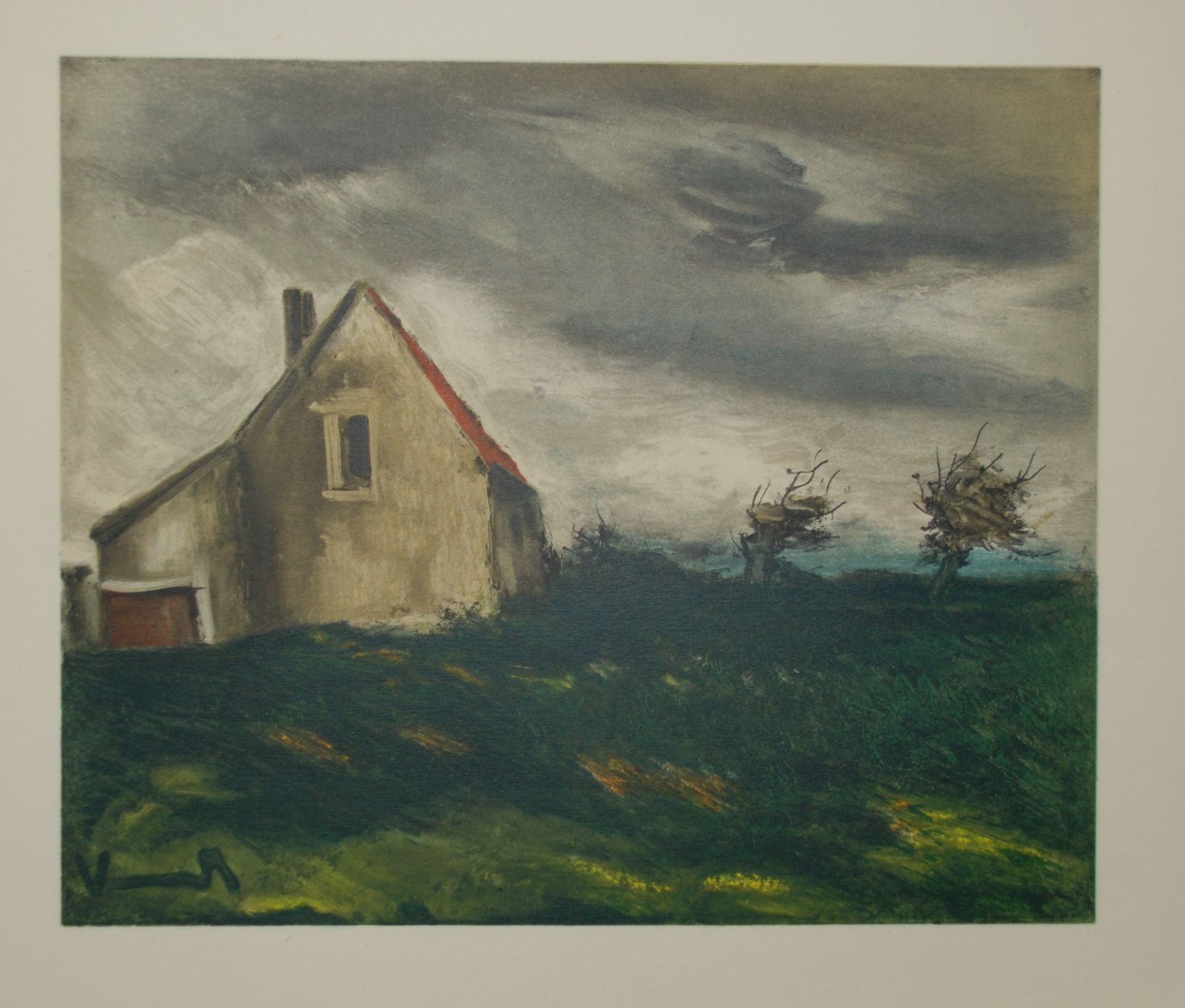 Maurice De Vlaminck - La maison dans la plaine Lithograph by Charles Sorlier Plate [...]