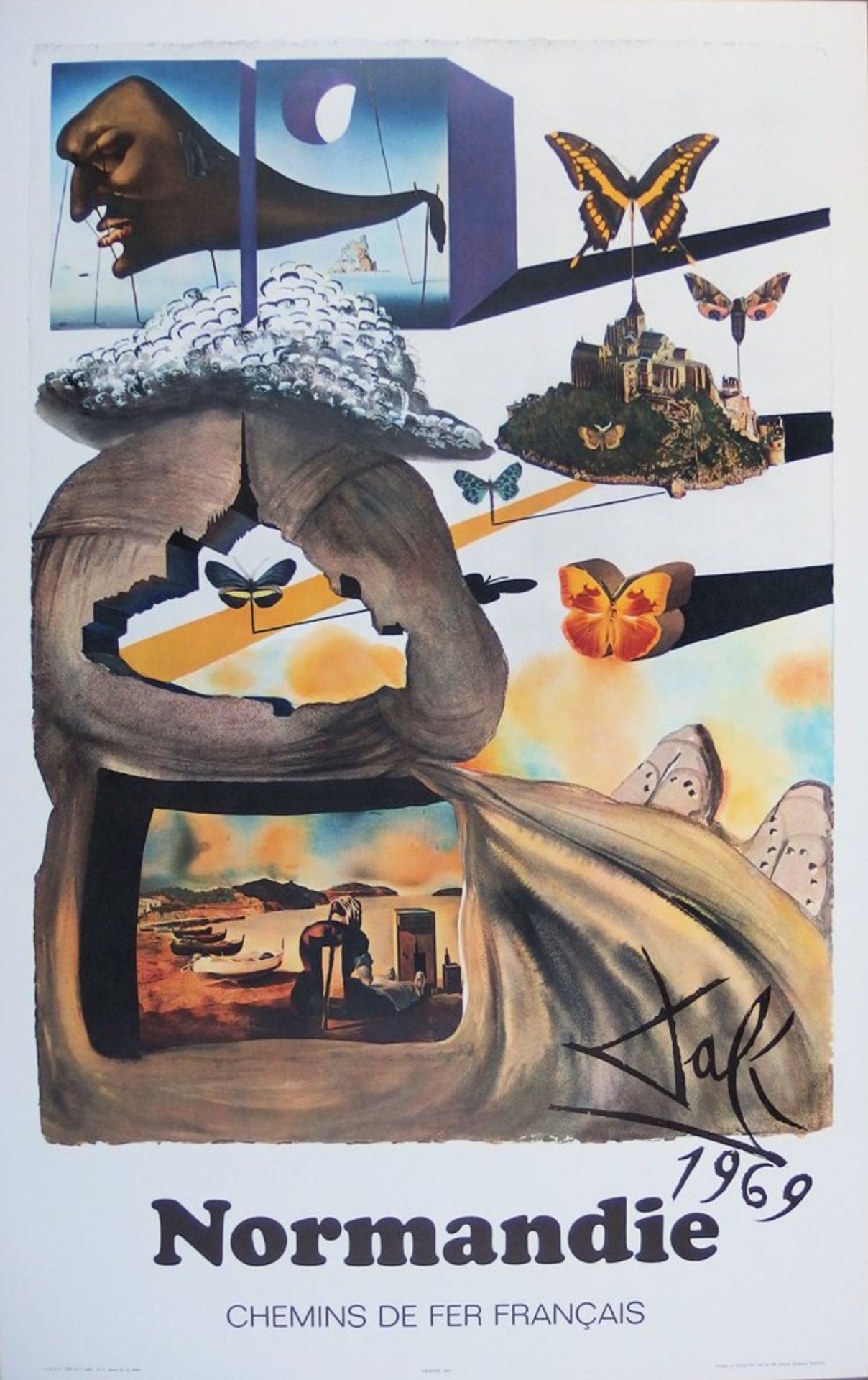 Salvador DALI (1904-1989) Normandy Original lithograph and heliengraving (Matthieu [...]