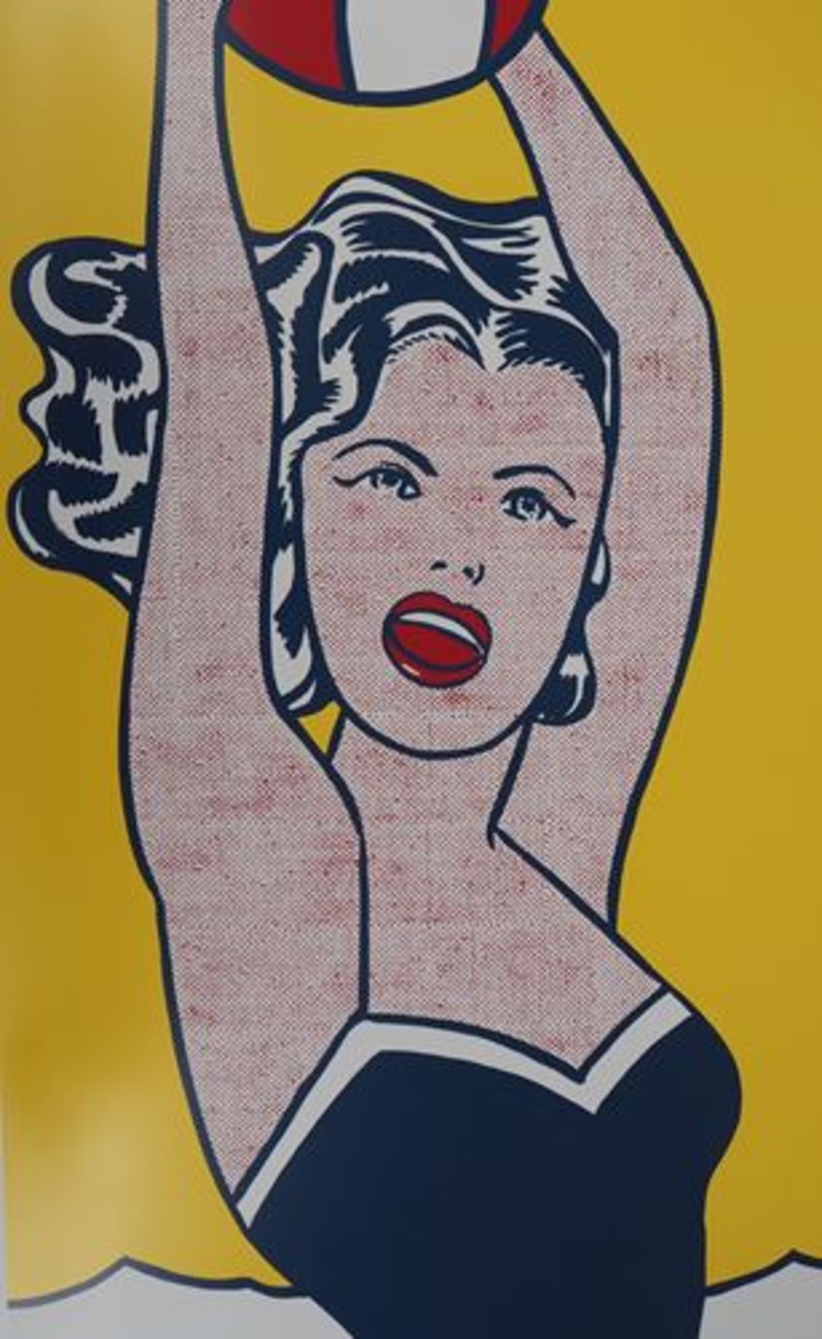Roy Lichtenstein Balloon girl Original vintage poster (direct spot tone print) On [...] - Bild 4 aus 8