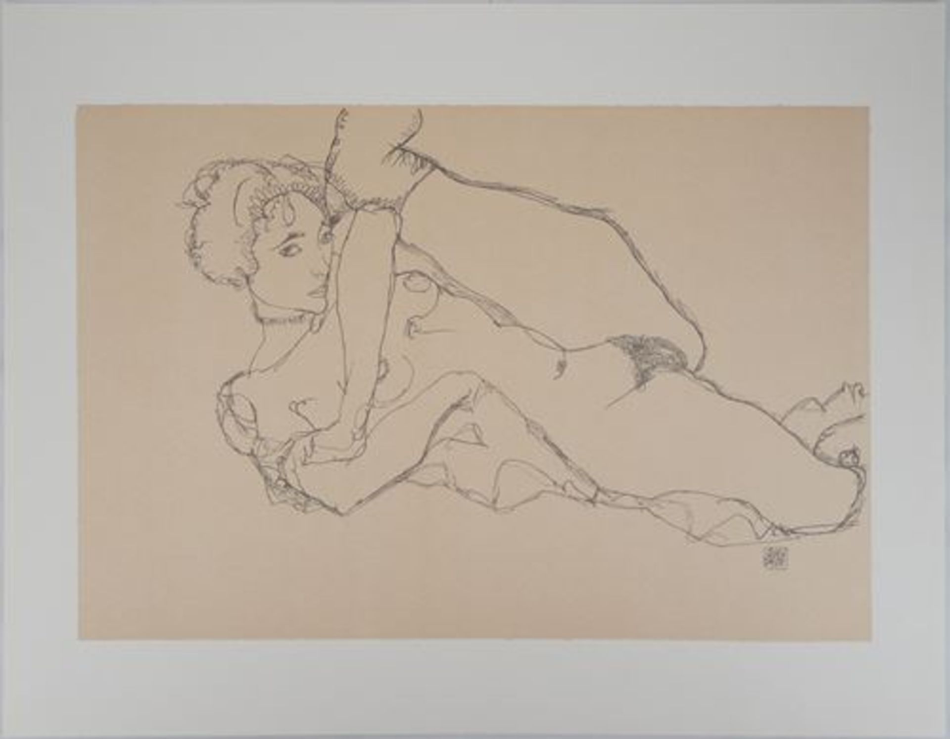 Egon SCHIELE (after) Provocative Woman Lithograph Signed in the plate bottom right On [...] - Bild 2 aus 7