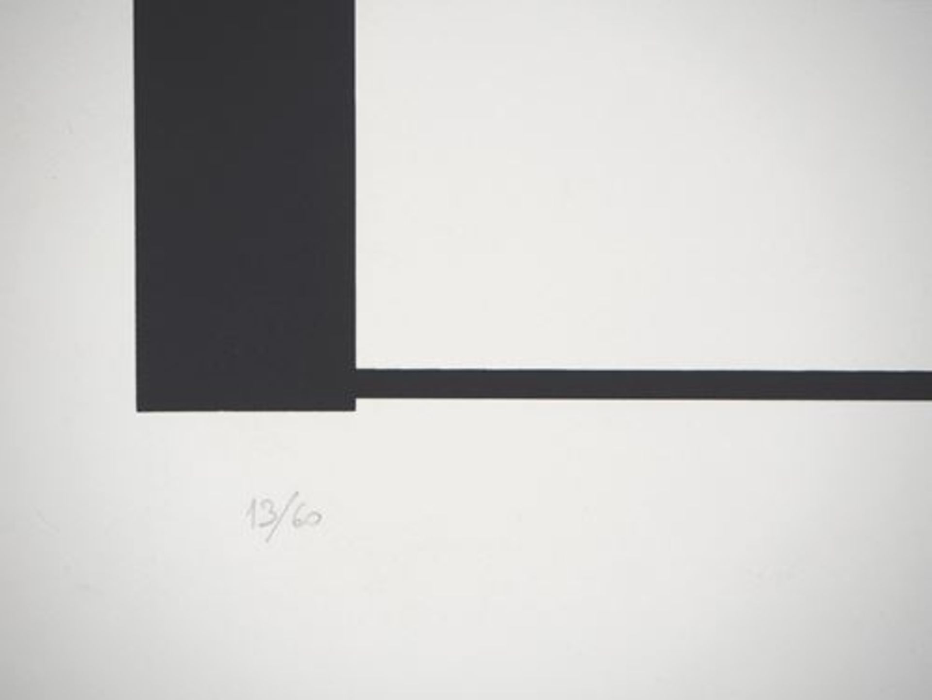 Françoise MOSSER-CARDON Black and Green Composition Original lithograph on Vellum [...] - Bild 3 aus 5