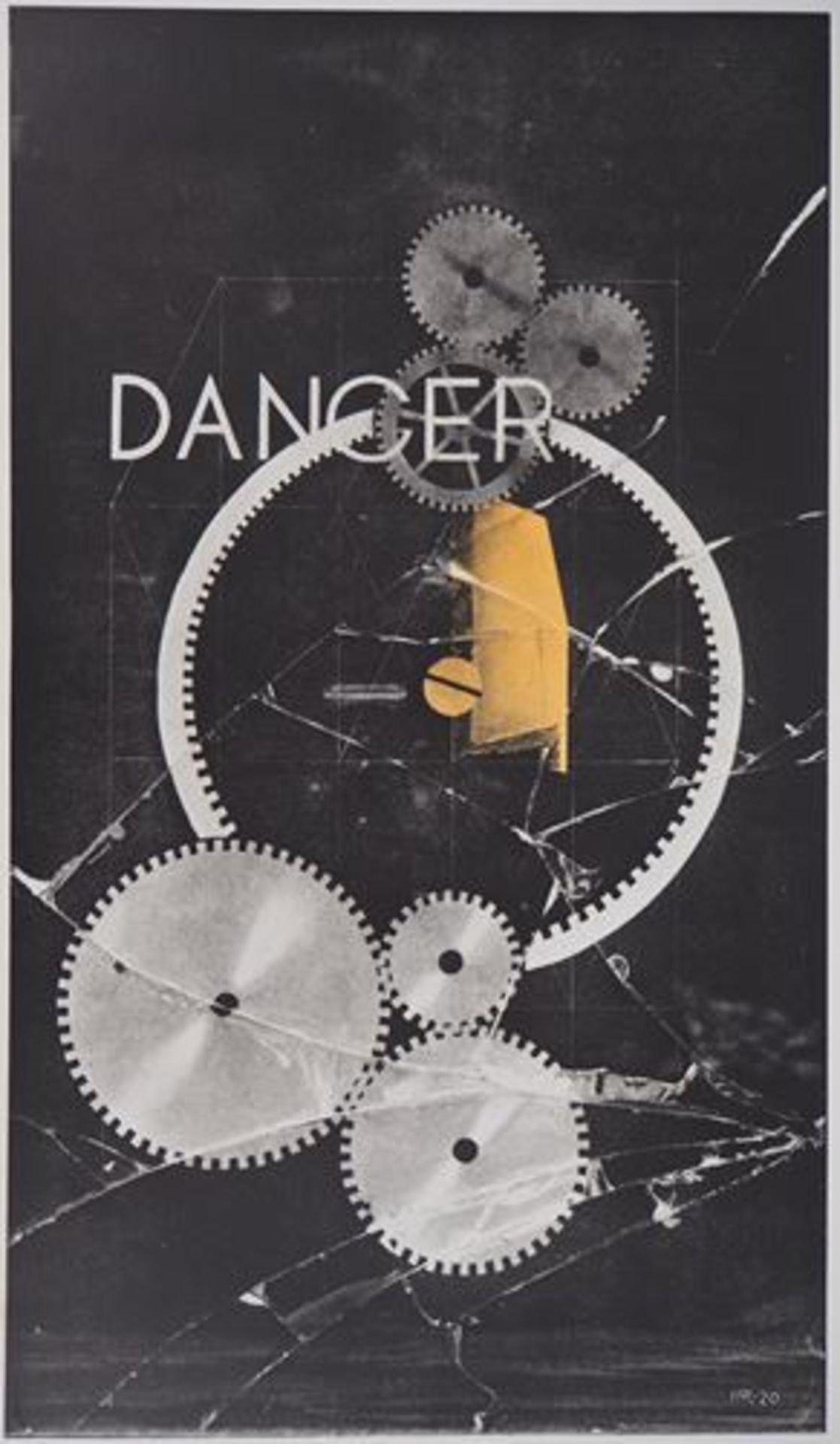 Man Ray (1890 - 1976) Danger, 1972 Original vintage poster drawn as lithograph Signed [...]