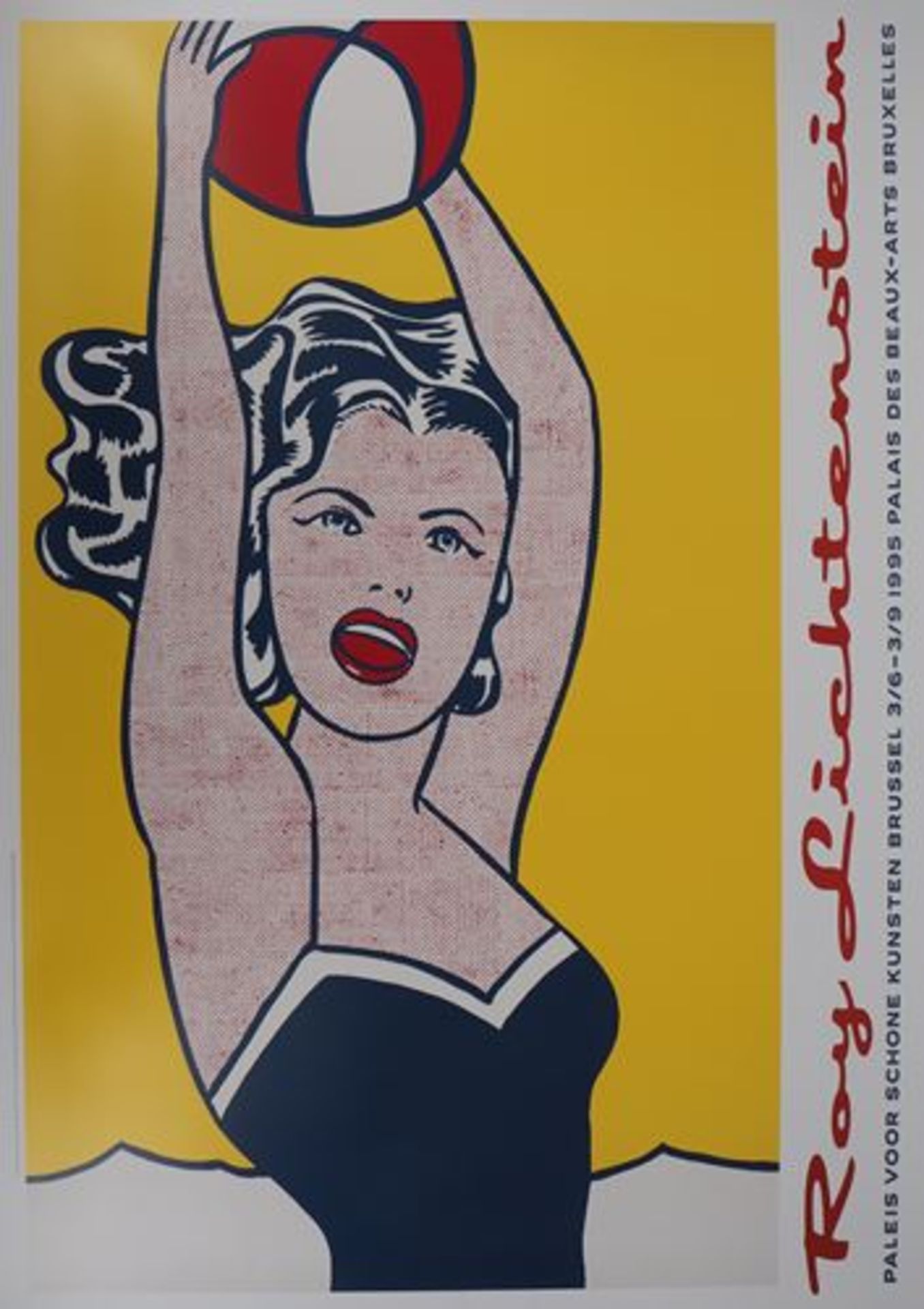 Roy Lichtenstein Balloon girl Original vintage poster (direct spot tone print) On [...] - Bild 2 aus 8