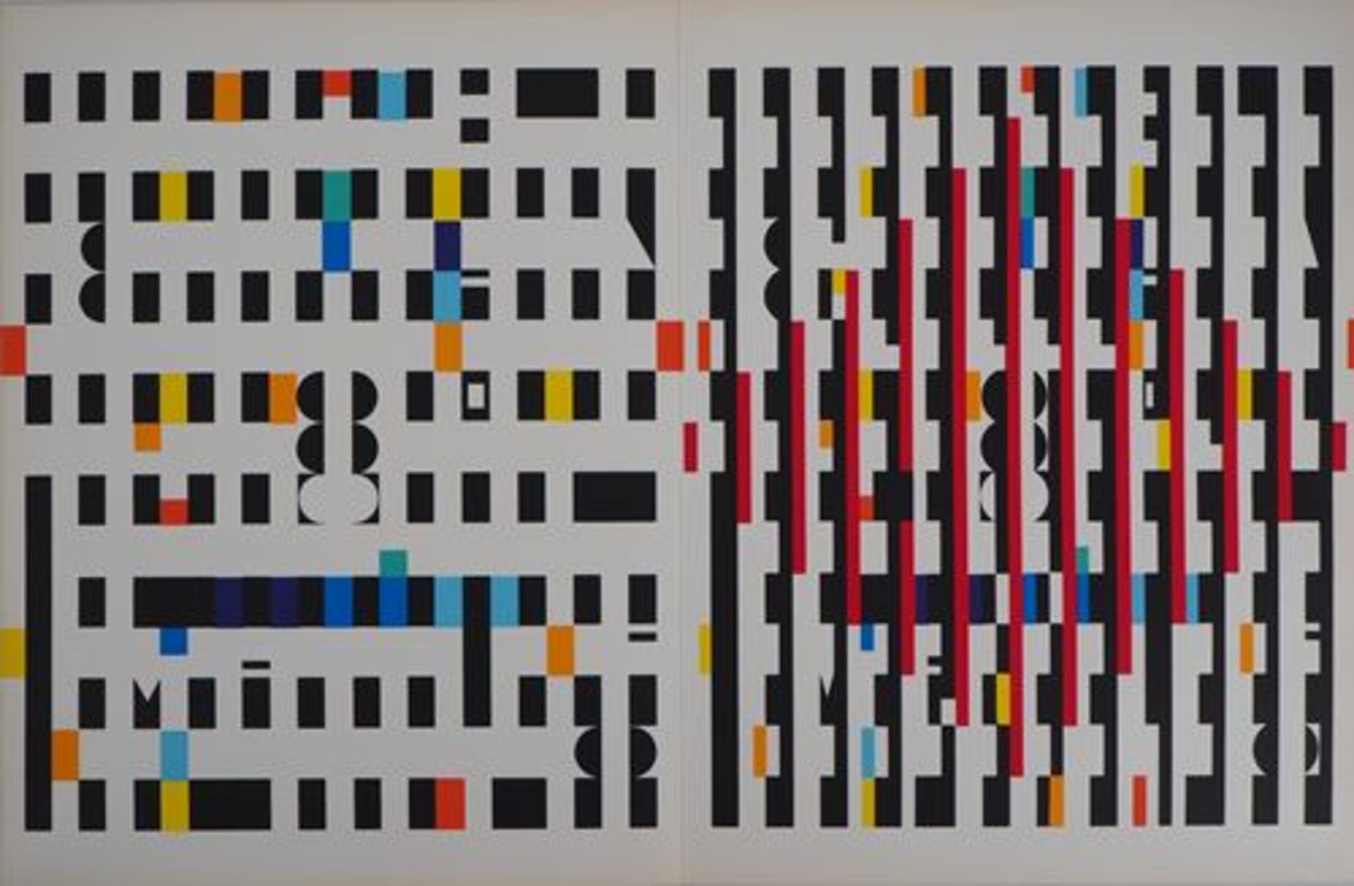 Yaacov AGAM Kinetic Composition, 1971 Original screenprint On thick paper Dimensions: [...] - Bild 5 aus 5