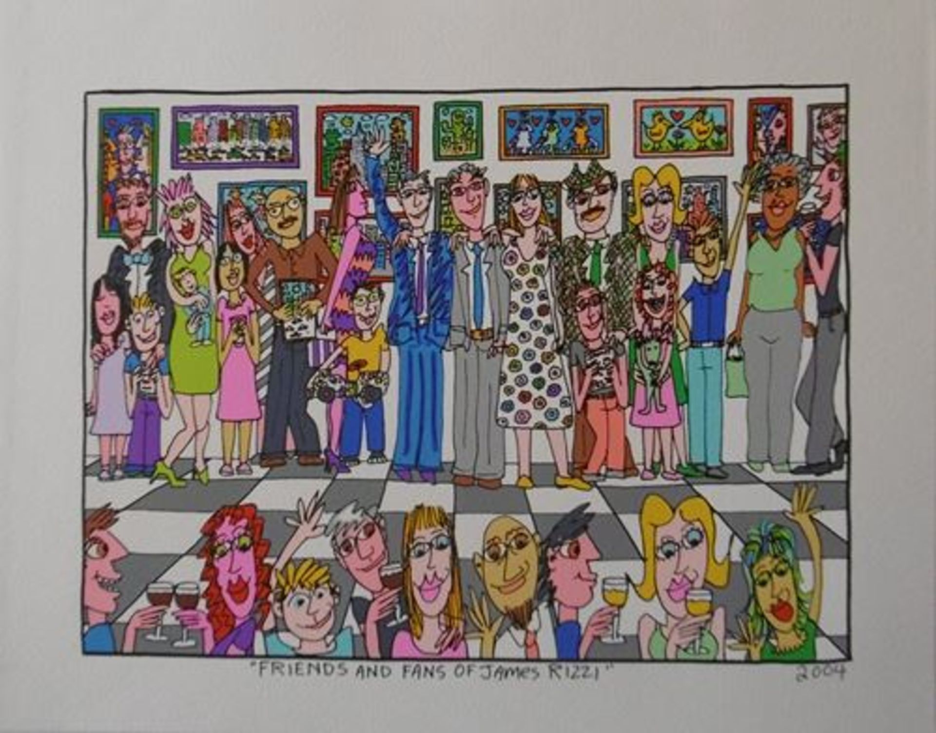 James Rizzi Friends and fans of James Rizzi 2D lithograph 2004 Dimensions: 28 cm x [...]