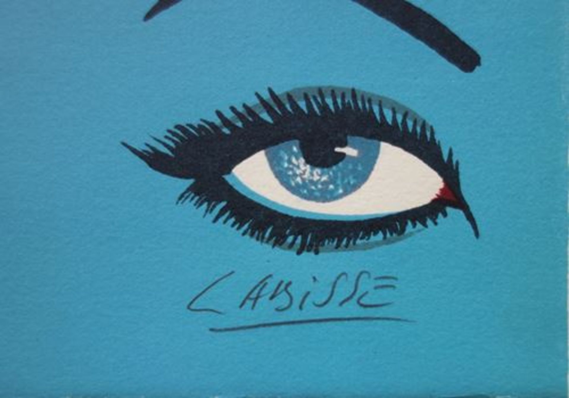 Félix LABISSE Blue faces Original lithograph Signed in pencil On Arches [...] - Bild 3 aus 3