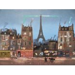 Michel DELACROIX Paris - Eiffel Tower Original lithograph Signed in the plate Created [...]