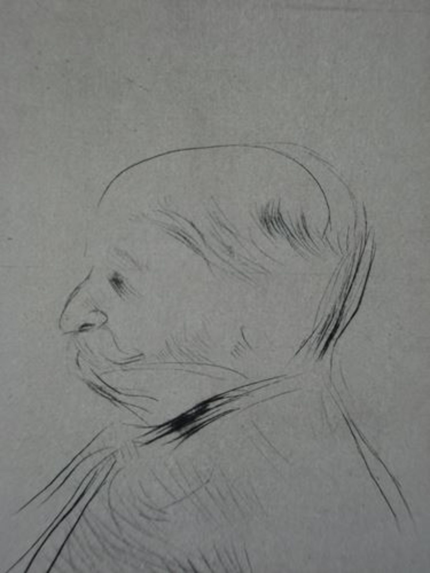 Henri from Toulouse-Lautrec Portrait of Monsieur X Original etching at the dry point [...] - Bild 4 aus 5
