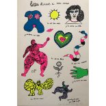 Niki de Saint Phalle - Lettre d'amour à mon amour Original silkscreen on paper Hand [...]