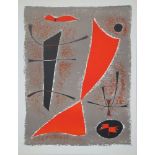 GUSTAVE SINGIER - Composition - 1955 Original lithograph in colours on wove paper, [...]