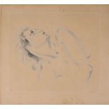 Léonard Tsuguharu FOUJITA (1886-1968) - Propped up nude, 1930 Original engraving [...]