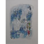 Marc CHAGALL (after) The magician of Paris Lithograph Mourlot reference [...]