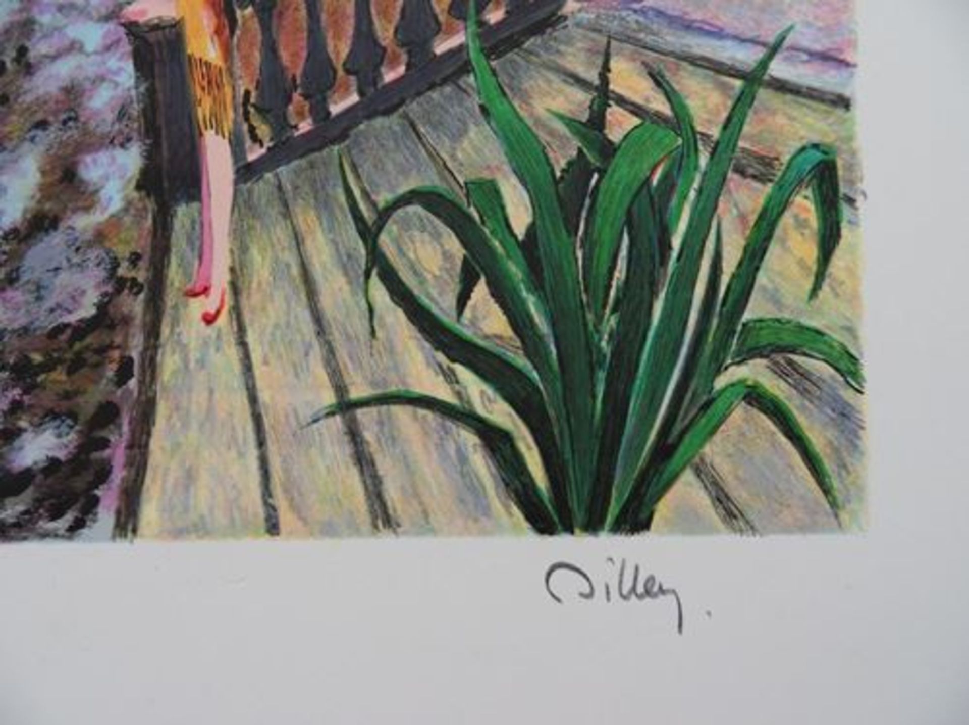 Ramon DILLEY Jeunes filles à Deauville - Lithographie originale - Signée au [...] - Bild 4 aus 4
