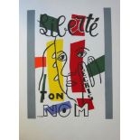 Fernand Leger - Liberté j'écris ton nom Lithograph on paper Plate signed &amp; not [...]