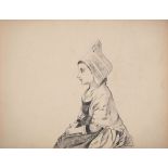 Brittany, School of the early 20th century Portrait of a woman in profile Original [...]