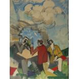 Roger de la FRESNAYE After the parade Lithograph on vellum Arches paper Printed in [...]